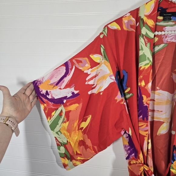Natori Kira Midi Robe Medium Silky Bright - Picture 5 of 8
